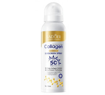 Солнцезащитный спрей Sadoer с коллагеном SPF 50+ PA+++ 150мл.