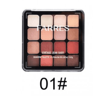 Тени для век Farres 16цв. Warm Neutrals 16*0.8гр.