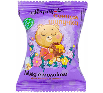 Детское ароматизированное шипучее средство для ванн Хеппики 40гр.