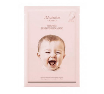 Гипоаллергенная тканевая маска JMsolution для сияния кожи MAMA PURENESS BRIGHTENING MASK, 30мл Марка