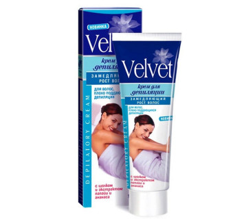 Крем для депиляции Velvet New Замедляющий рост волос 100мл.