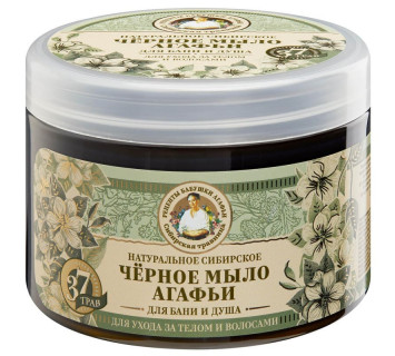 Мыло для бани РБА Травы и сборы Агафьи черное мыло Агафьи 500мл.