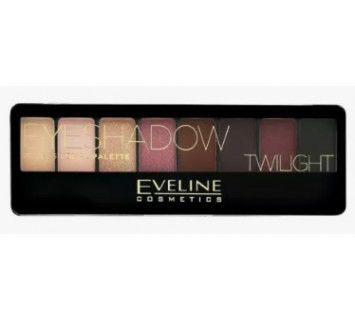 Тени для век Eveline Professional Eyeshadow № 02 twilight/сумерки (8 тонов), 9,6гр.