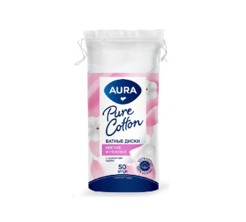 Диски ватные Aura Beauty 50шт.