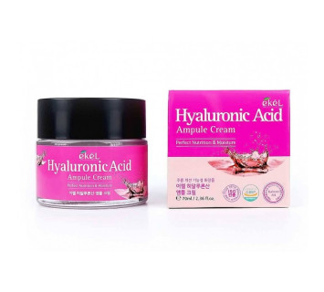 Крем для лица Ekel Ампульный Hyaluronic Acid Ampule Cream с гиалуроновой кислотой 70мл.
