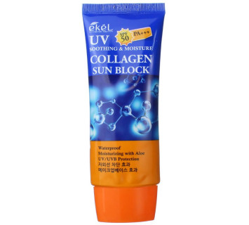 Крем для лица солнцезащитный Ekel Collagen SPF50 водостойкий, 70 мл