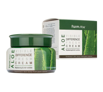 Крем для лица Farmstay Visible Difference Fresh Cream Восстанавливающий с экстрактом алоэ вера 100мл