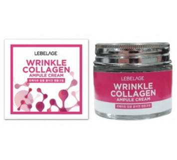 Крем для лица Lebelage Ампульный Ampule Cream Wrinkle Collagen с коллагеном 70мл.