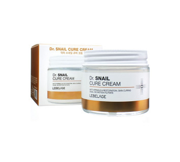 Крем для лица Lebelage Dr. Snail Cure Cream С муцином улитки антивозрастной 70мл.
