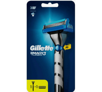 Станок для бритья Gillette Mach3 Turbo 3D 2 сменные кассеты
