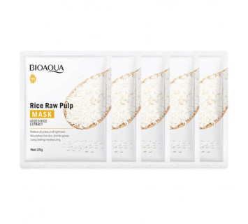 Маска для лица Bioaqua Rice Raw Puip тканевая с экстрактом риса 25гр.