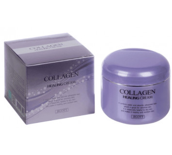 Крем для лица Jigott Collagen Healing Cream ночной питательный с коллагеном 100мл.