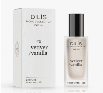 Духи женские Dilis Mono Collection # 5 Vetiver - Vanilla 25мл.