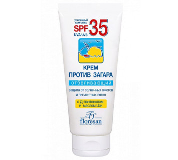 Крем против загара Floresan Ф-100F SPF35 отбеливающий, 60мл