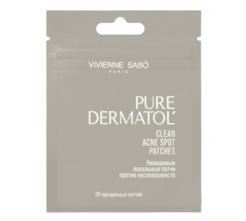 Невидимые локальные патчи против несовершенств Vivienne Sabo Pure dermatol' 20шт.