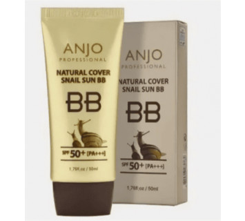 BB крем для лица ANJО Professional УЛИТОЧНЫЙ МУЦИН Natural Cover Snail Sun BB SPF50+PA+++ 50мл.