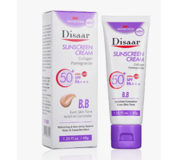 ВВ Солнцезащитный крем Disaar с коллагеном и экстрактом граната Collagen&Pomegranate 40гр.