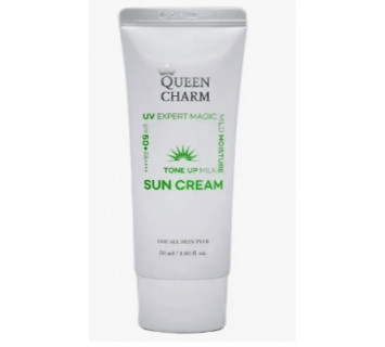 Солнцезащитный крем QUEEN CHARM Легкий увлажняющий SPF50+PA++++UV 50мл.