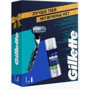 Набор муж. Gillette: Станок Gillette Mach3 Power 1 кассета +полотенце в тубе