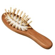 Расчёска массажная Queen Fire №6 деревян овал НАТУРЭЛЬ 4*11,5(±1)см