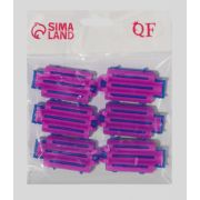 Бигуди Queen Fair с фиксатором 5,7*3*1см роз/фиолет