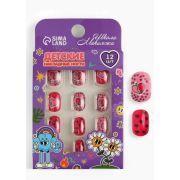 Детские накладные ногти Школа Макияжа «Love Red», 12 шт