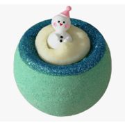 Бомбочка для ванны с игрушкой Чистое Счастье снеговик 130гр.