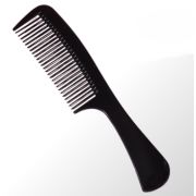 Расческа Queen Fair с ручкой 19*4,5(±1)см капля черный