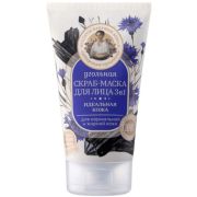 Скраб-маска для лица РБА Сибирская Травница Угольная 3в1 120мл.