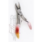 Кусачки для кожи BriZger ВN-533«D»(11,5cm) цветное покрытие