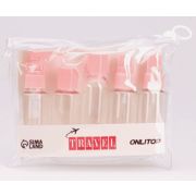 Набор для хранения в чехле 6 предметов с воронкой 50*50*60*50мл.